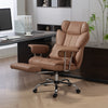 400LBS Massage Office Chair, Executive Office Chair with 6-Point Vibration, Footrest and Lumbar Support