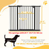 30 Inch Tall Pet Gate with Door Dog Gate and Barrier Indoor for Stairs Includes 2.8