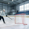 Soozier 5' x 4' Mini Hockey Goal, Easy Setup Hockey Net with Metal Frame, Lightweight & Portable