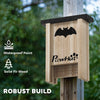 3PCs Wooden Bat Boxes, Bat Houses Designed to Attract Bats & Easy to Hang for Outdoor, Garden, Farm, 18 x 6 x 22.5 cm