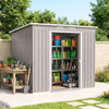 7' x 4' Galvanised Steel Garden Shed, with Foundation Kit -