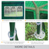 10' x 29' Canopy Tent, Party Tent with Sidewalls and Large Transparent Windows for Garden, Backyard, Outdoor, Green