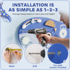 Qaba Whale Activity Wall Busy Board, 13 in 1 Montessori Sensory Wall Panel for Playroom Nursery Classroom Boys Girls 2+, Blue