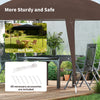 8' x 8' Pop Up Canopy, Outdoor Folding Tent, Portable Party Tent with Carrying Bag for Camping, Party, Picnic, Coffee