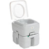 Porta Potty, 5.3 Gallon Portable Toilet with Level Indicator and Anti-Leak Pump for Camping, Boating, Hiking, Travel, RV
