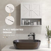 Farmhouse Bathroom Medicine Cabinet, Wall Cabinet with Barn Doors, and Adjustable Shelf for Laundry Room, White