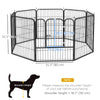 8 Panel Pet Playpen Play Yard Fence Home DIY Heavy-Duty Metal Foldable Indoor Outdoor 31.5