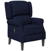 Massage Recliner Chair for Living Room, Push Back Recliner Sofa, Suede Wingback Reclining Chair with Extendable Footrest, Wood Legs, Remote Control, Side Pockets