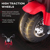 Kids Electric Motorcycle 6V Battery Powered Ride-On Dirt Bike 3-Wheels Motorbike with Horn Headlights Realistic Sounds 1.24mph Speed for Girls Boy 18 - 36 Months Red